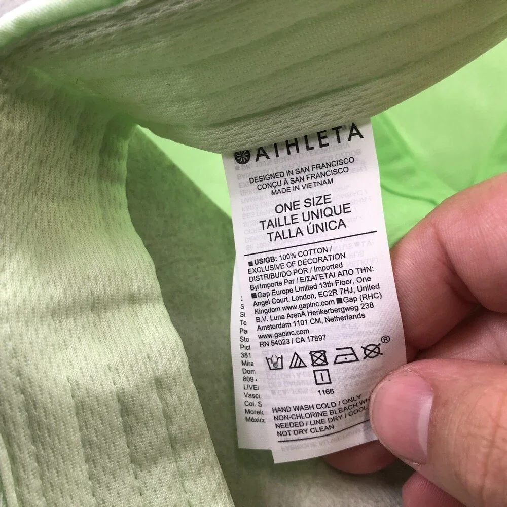Athleta Hat Cap Baseball Strap Back Womens One Size Green Everyday UV Athletic